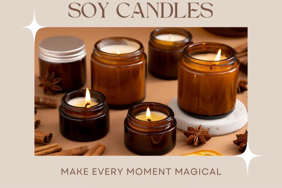 beige elegant aesthetic photo handmade candle shop facebook post