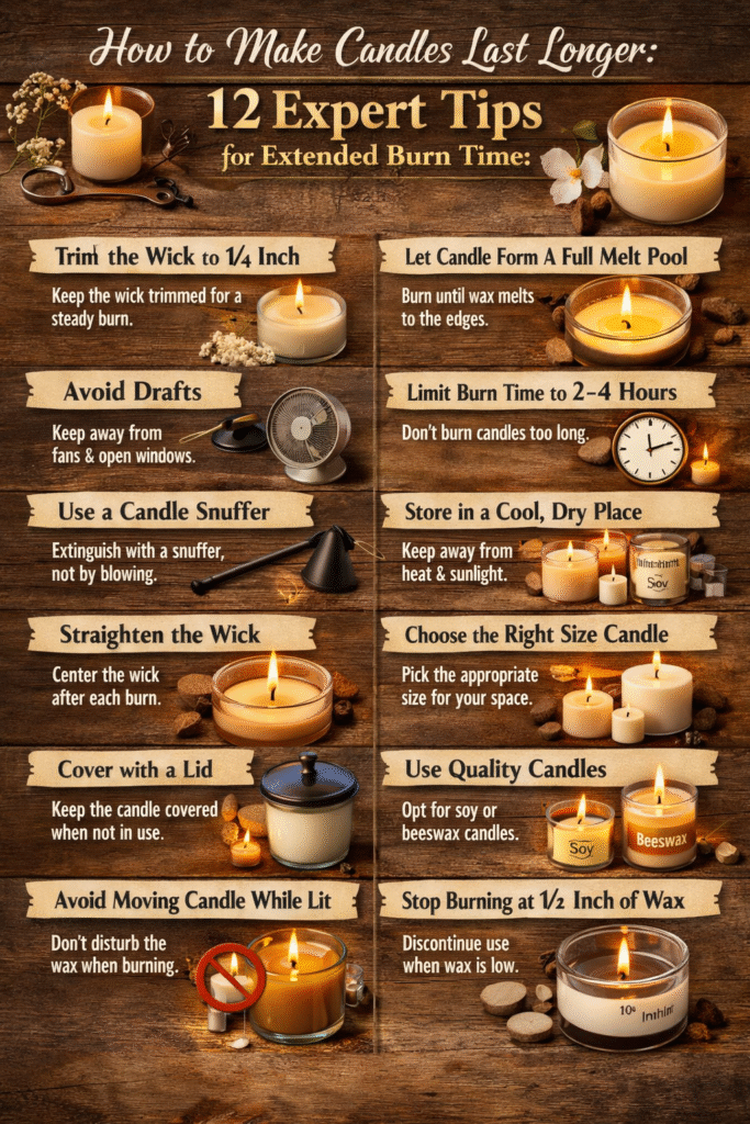 how to make candles last longer